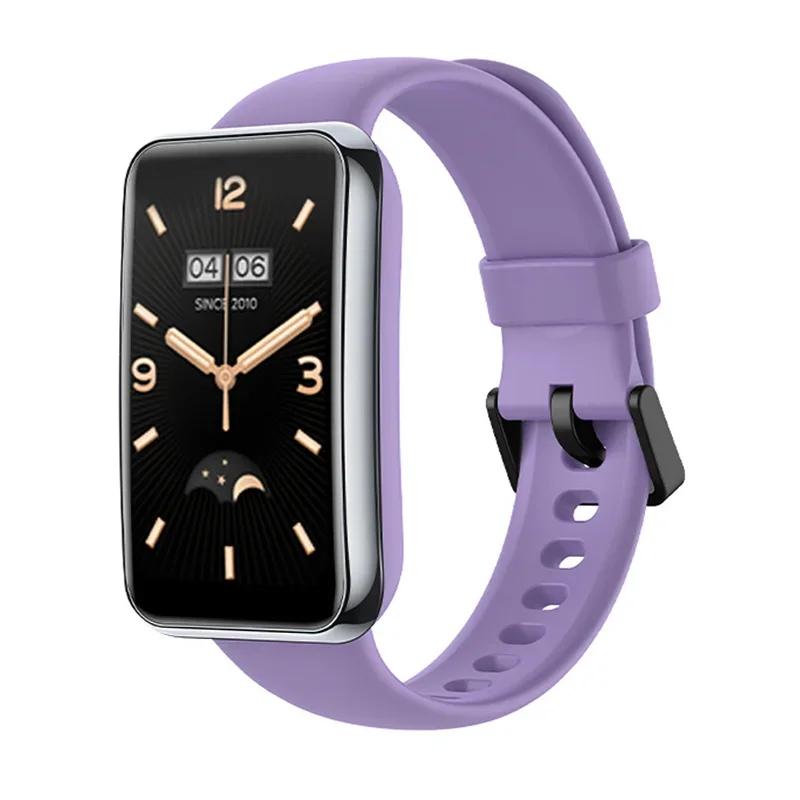 Watch Strap for Xiaomi Mi Band 7 Pro Wristband Liquid Silicone Bracelet WristStrap Correa Mi Band 7pro Smart watch Accessories