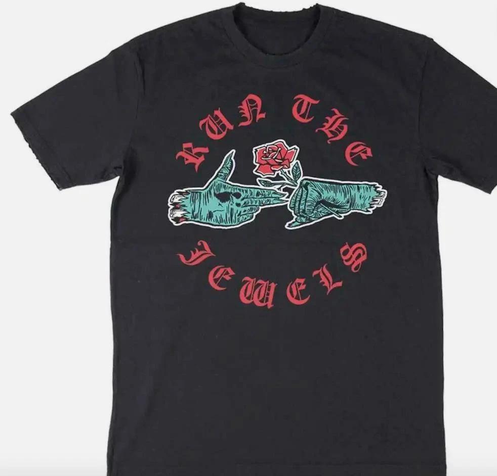Run the Jewels Zombie Hands T-Shirt Black Short Sleeve L