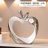 Golden Hollow Apple Miniatures Sculptures Ceramic Handicrafts Figurines Decoration Crafts Office Home Decoration Accessories