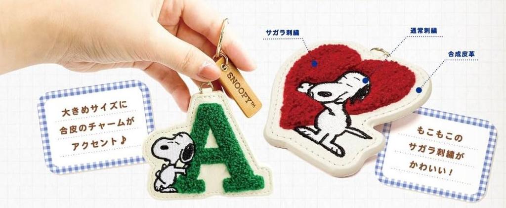Marimo Craft SNOOPY Sagara Initial Keychain N Snoopy Approximately W84 X H75 X D4mm (SPCQ-394)