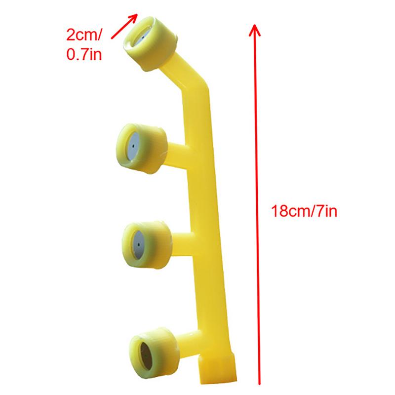 1PCS Water Irrigation Four-hole Sprayer Hydraulic Flower Garden Four-hole Sprayer