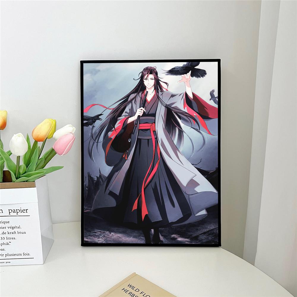 1 szt. Anime G-Grandmaster Mo D-Dao Z-Zu S-Shi M-MDZS Samoprzylepny Plakat Artystyczny Wodoodporna Naklejka Papierowa Dom Bar Pokój Dekoracja Ścienna