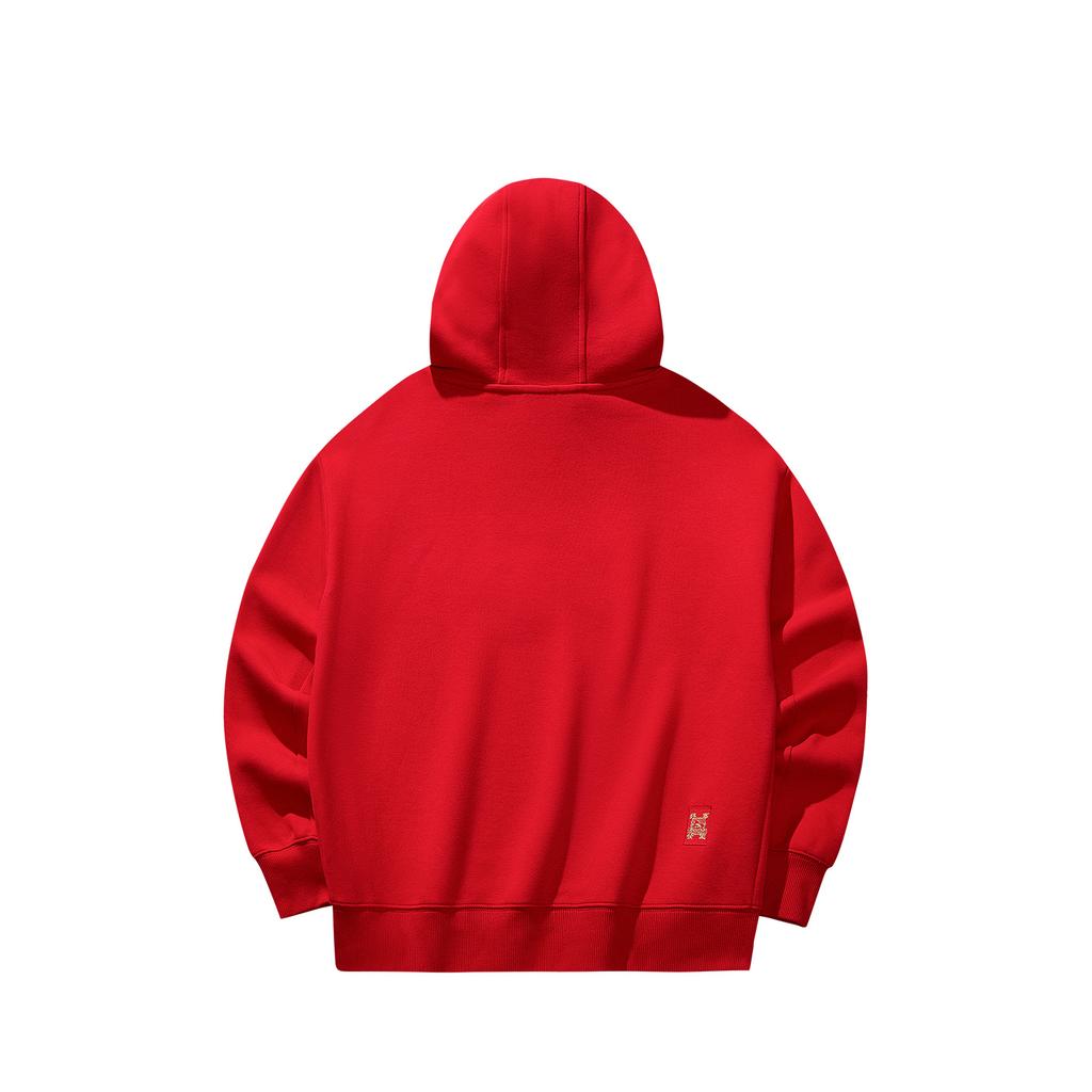 Anta Gute Dinge passieren Trendige Mode Lässig Vielseitig Locker Bequem Kapuzenpullover Damen Kapuzenpullover Tiefrot 162618706S-2