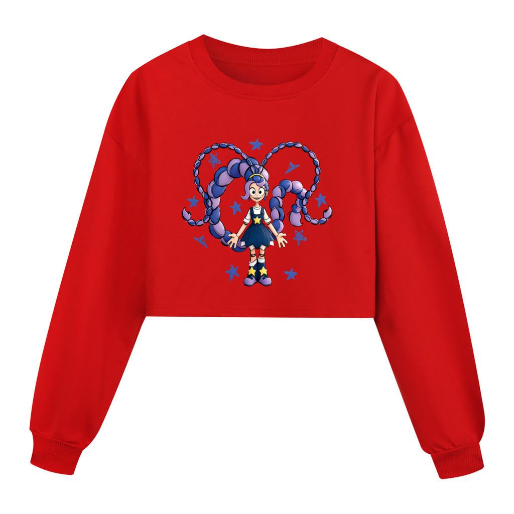 5592 Kids Girls Time Lily Lovebraids Cartoon Anime Printed Long Sleeves Sweatshirt