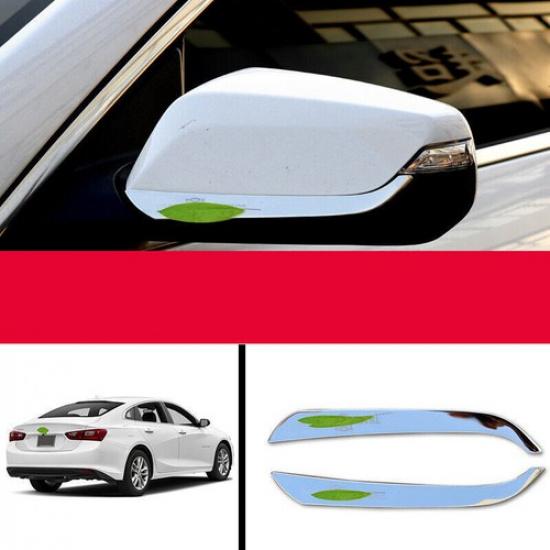 2016-2018 FOR Chevrolet Malibu Chrome Steel Rearview Side Mirror Trim Strip Deco