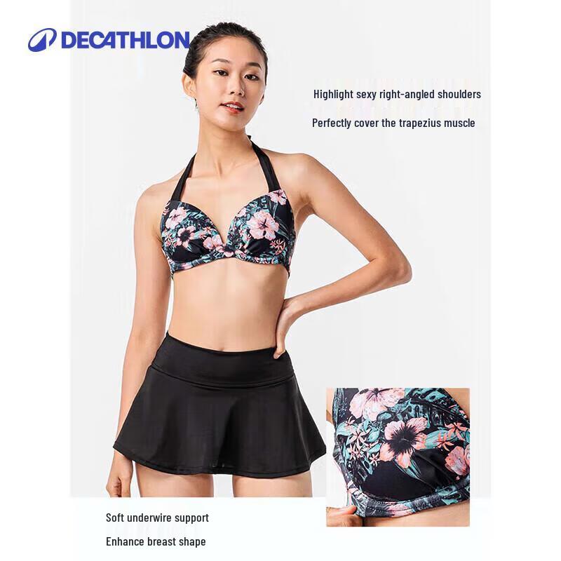 Decathlon Women's Split Bikini Swimsuit Top