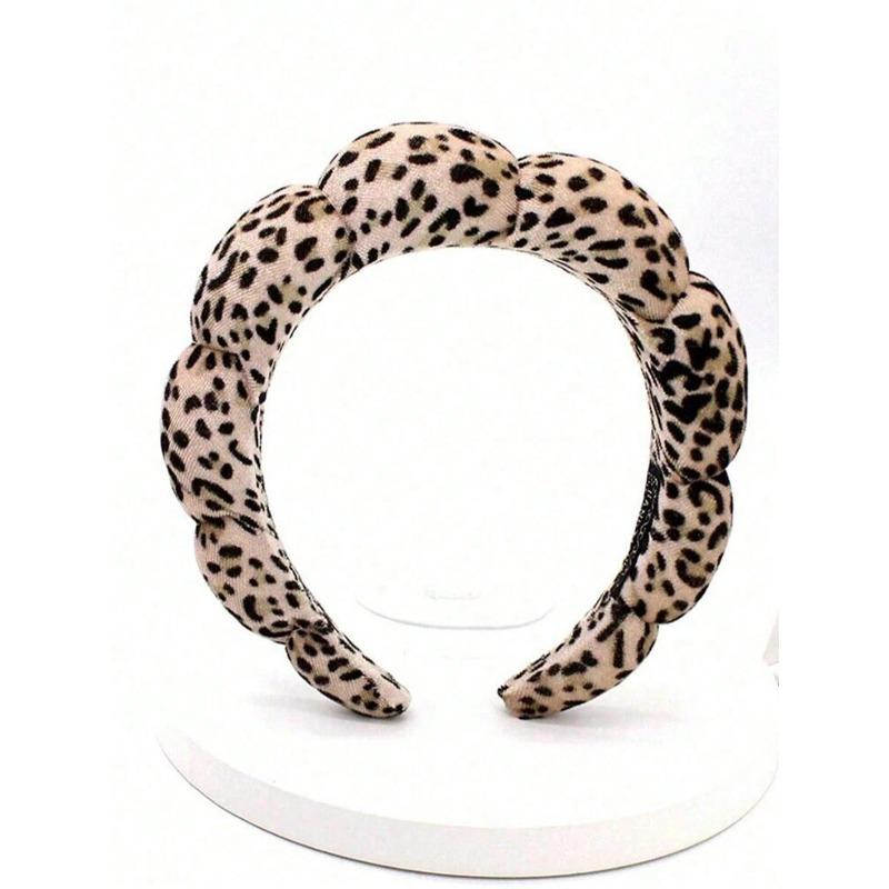 Haarband mit Leopardenmuster, Make-up-Haarband, Haarspange für Frauen zur Gesichtspflege, Spa-Geschenk, Party