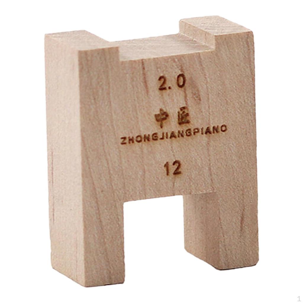 Piano Black Key Height Gauge Measurement Block Compact Sturdy Professional Musical Instrument Repair
