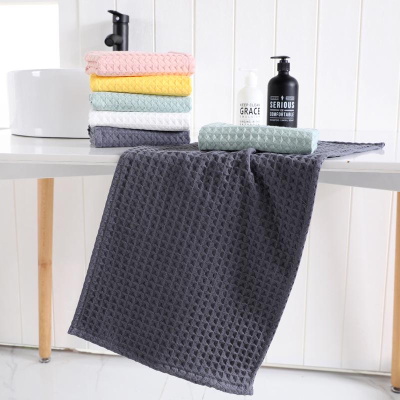 Luxurious Japanese Long-Staple Cotton Waffle Towel: Absorbent, Skin-Friendly, Zero Shedding Face Towel