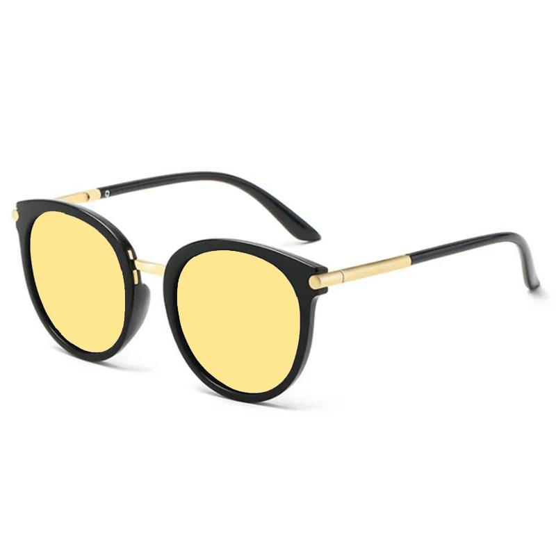 Round Retro Women Prescription Sunglasses Men Driving Mirror Gafas Fashion Myopia Eye Glasses -0.5 -1.0 -2.0 To -5.0