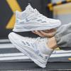Outdoor High Top Men Casual Shoes Breathable Walking Sneakers Comfortable Athletic Jogging Shoes Lightweigh Fashion Sport Boots
