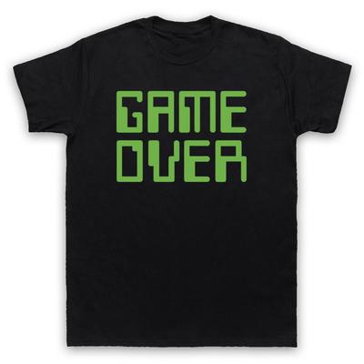 Game Over Hipster Retro Slogan Computer End Life Geek Mens And Womens T-Shirt