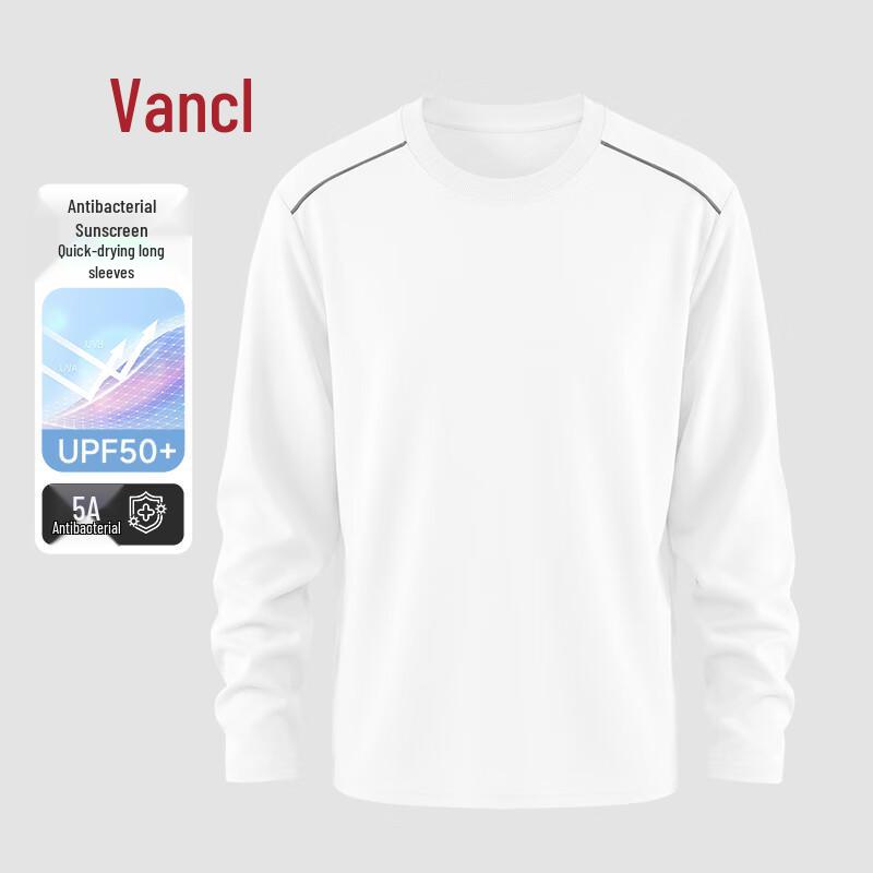 VANCL Men's Color-Block Oversized Long-Sleeve Quick-Dry T-Shirt