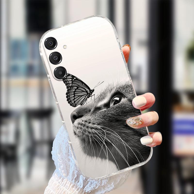 For Samsung S23 S24 FE Case S25 Edge Slim Transparent TPU Soft Phone Cover On Galaxy S22 Plus S23+ S24+ S25+ Clear Protector