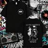 2025 Sommer Rapper La Vie Continue Maes Album Grafik T-Shirt Herren Gothic Hip Hop Baumwoll-T-Shirt Punk Kurzarm Locker sitzendes T-Shirt