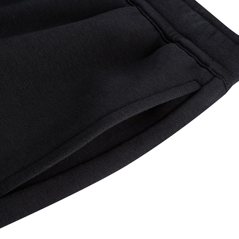 Anta Comfortable Versatile Warm Thick Knit Sports Pants Men bottoms Basic-Black 152618308N-1