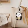 Doll Pendant, Mini Size Portable Keychain Pendant, Soft Velvet Fabric Panda Design Doll, Durable Accessory for Bags Keys Backpacks