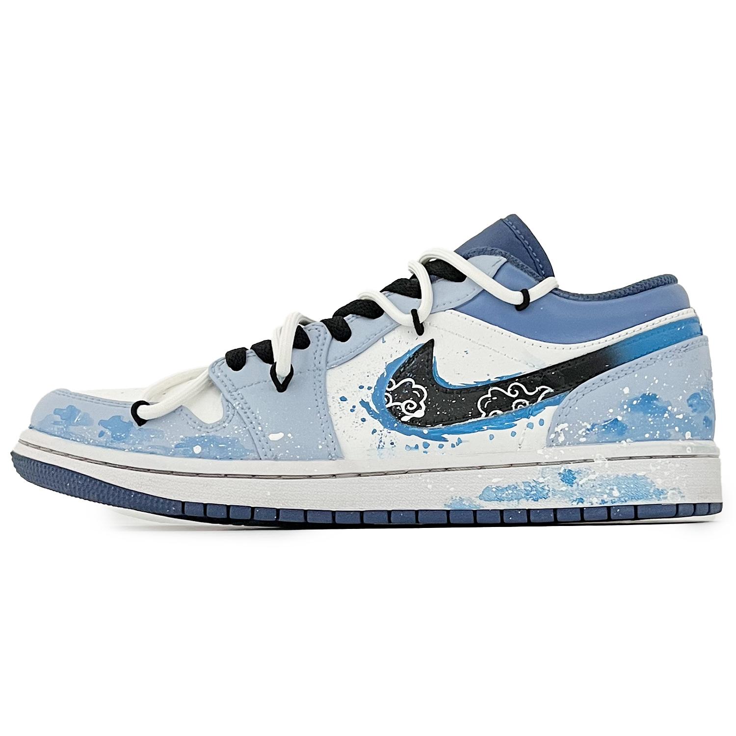 

Jordan Air Jordan 1 Vintage Basketball Shoes Men s Low Top Blue 553558-414(Team285-) 45
