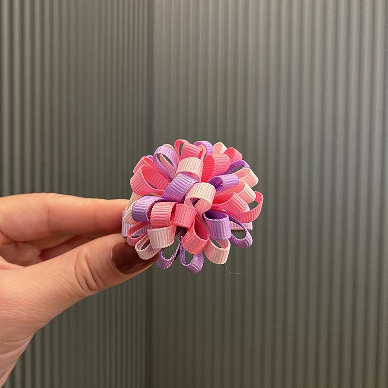 Colorful Sunflower Hair Clips for Children - Korean Style Handmade Accessories