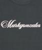 MARK GONZALES Women'S Mg Lettering Short Sleeve T-Shirt - Charcoal