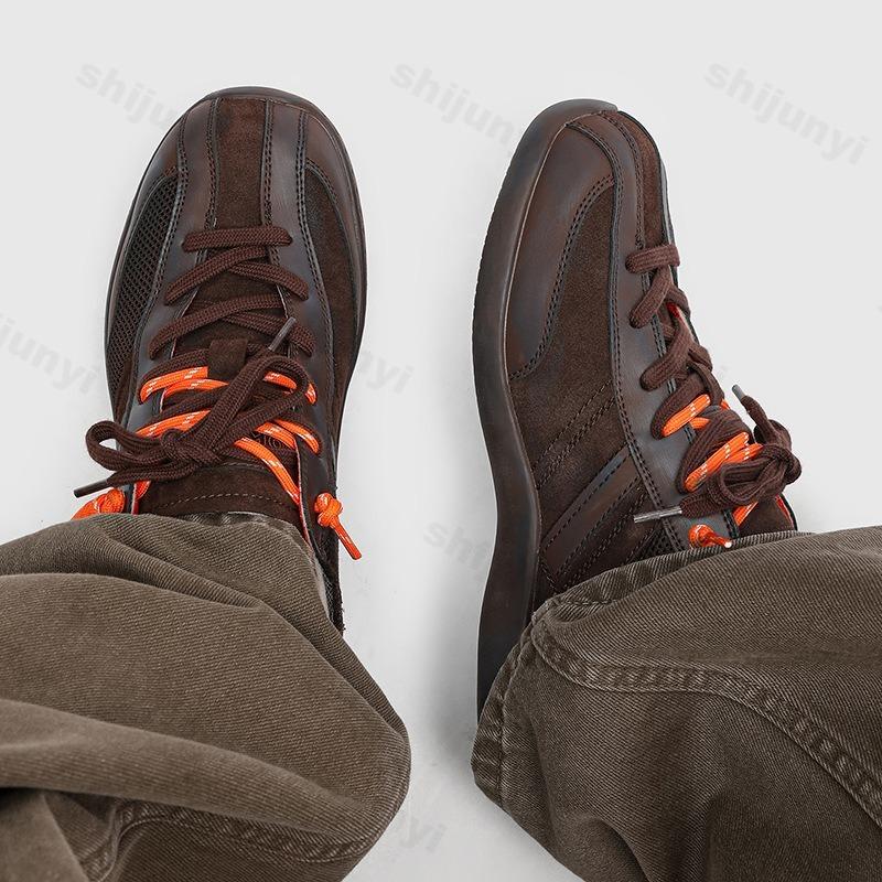 Fashion Men's Fashion Trend Mesh Breathable Low Top Sports Casual Shoes 2025 Autumn Retro Design Versatile Comfortable Non Slip Sneakers