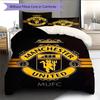 Set Lenzuola Trapunta Manchester United Copripiumino Federa Decorazione Casa Regalo di Compleanno (1 * copripiumino + 2 * federa, senza nucleo)
