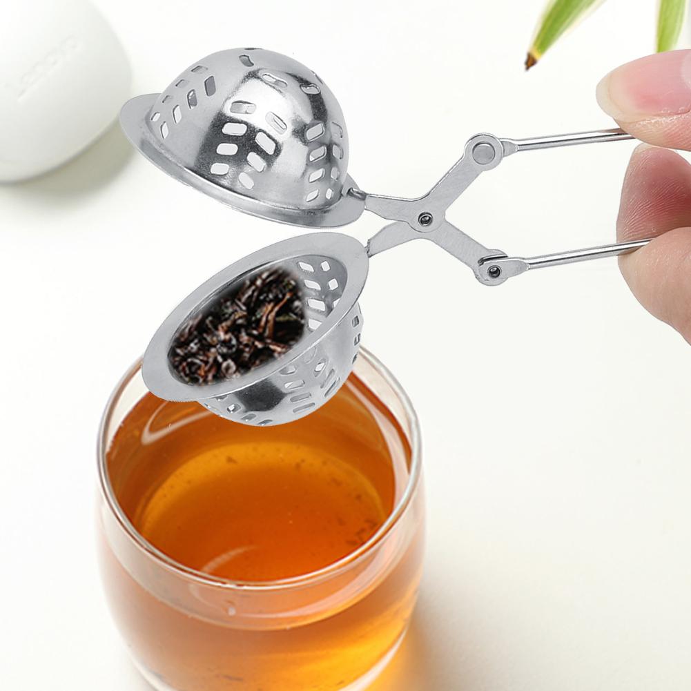 2pcs Stainless Steel Tea Strainer Reusable Ball Mesh Tea Infuser Filter Kitchen Accessory
