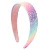 Neue Mode Einfaches Regenbogen Pailletten Farbverlauf Stirnband Vielseitiges Super Flash Haaraccessoire