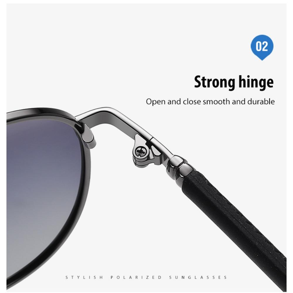 aoron Polarized Sunglasses, Driving, Color-changing Sunglasses, Men's Memory Metal Night Vision Goggles