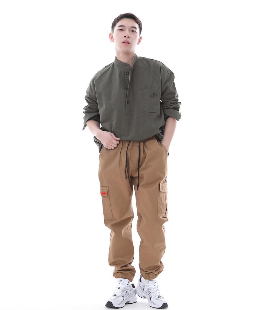 Seinteukeulu Retroline Cargo Jogger Pants Rl-311Cj Camel