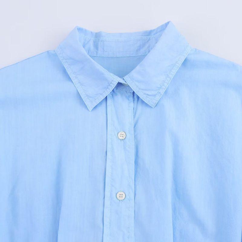 Kaslead New Arrival Women's Clothing Fashion Style Fashion Wide Pleated Design Shirt Style Dress 6929087