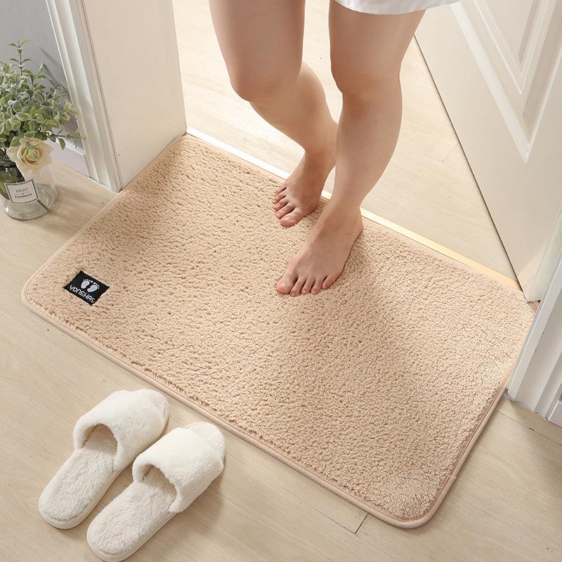 Home Bathroom Door Suction Door Mat Bathroom Entrance Foot Mat Kitchen Non-slip Mat Carpet Mat Toilet Floor Mat
