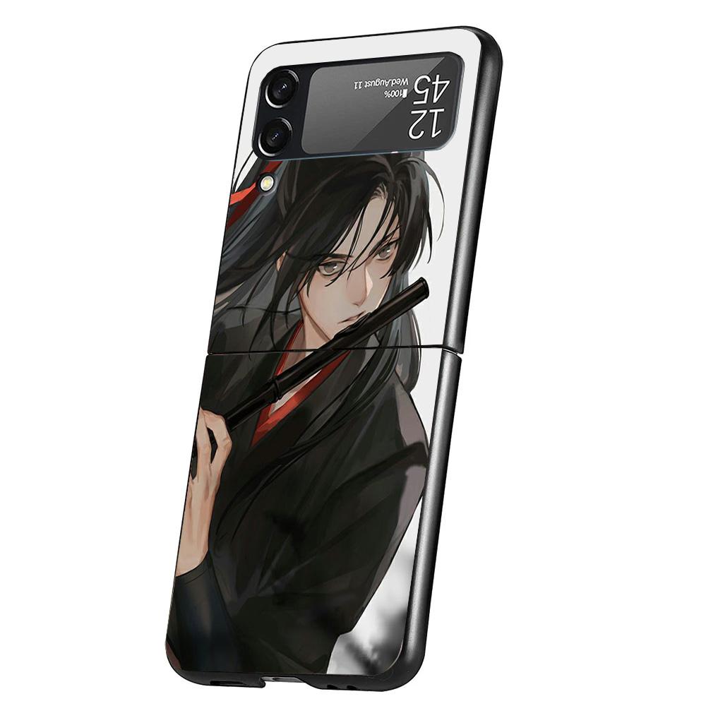 Anime Mo Dao Zu Shi Cover Phone Case For Samsung Galaxy Z Flip 7 6 5 4 3 5G Flip7 Flip6 Flip5 Flip4 Flip3 Black Fundas Shell Gal