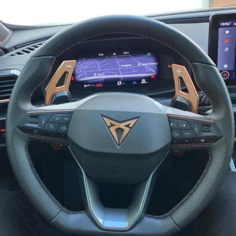 Car Steering Wheel Shift Paddle For Cupra Formentor LEON Ateca 2021 2022 2023 2024 2025 DSG Aluminum Style Extension