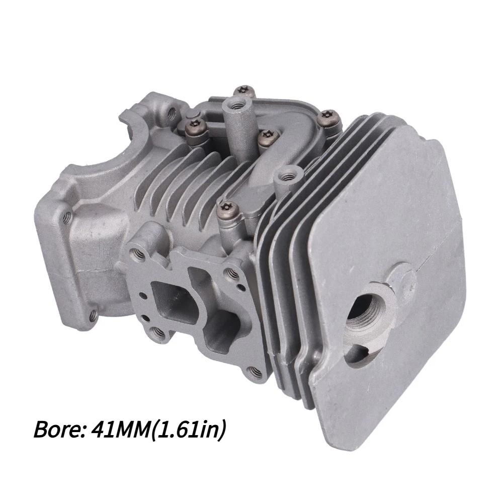 Durable Grey Cylinder Piston Kit Compact Metal Circlip Kit Easy to Install Chainsaw Cylinder Kit for HUSQVARNA 435 435E 440 440E