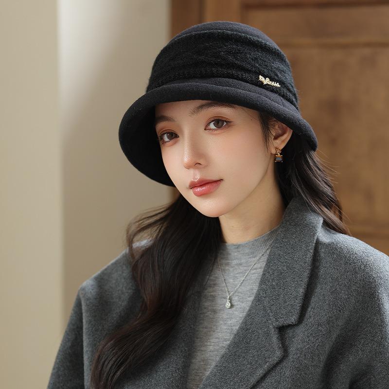 Women S Vintage Literary Warm Fisherman Hat Autumn Winter Commuter Hat