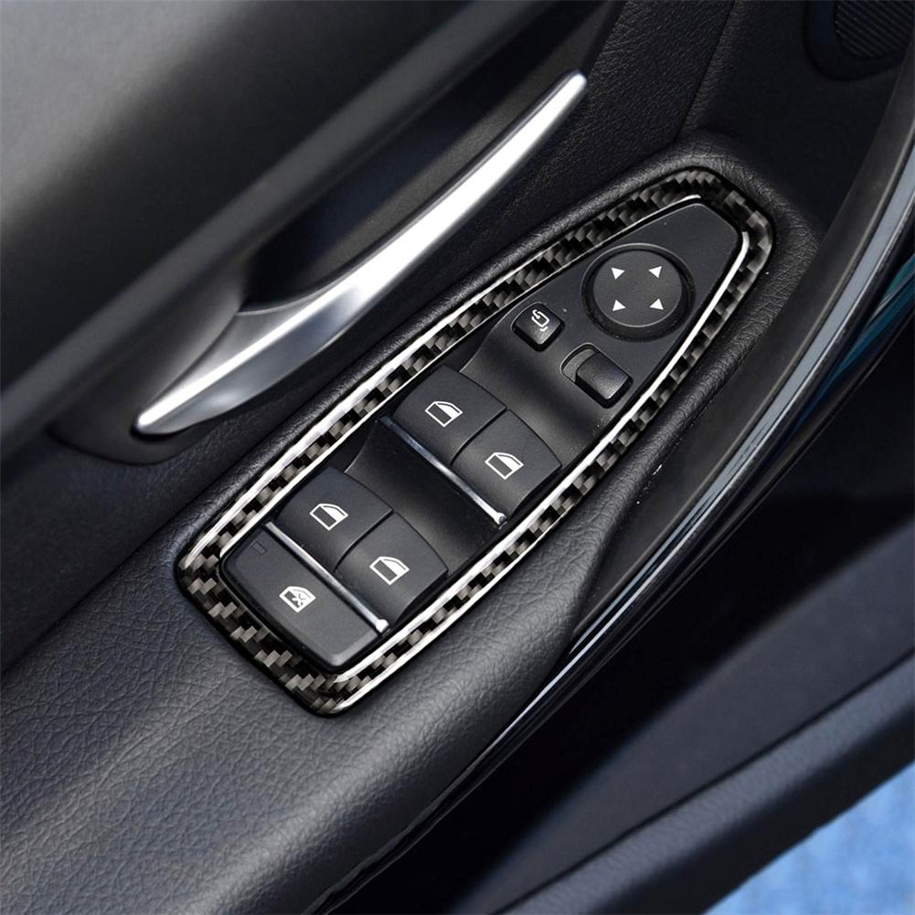 Black Car Interior Decoration Protection Carbon Fiber Sticker For BMW F30 F34 2013-2017 Auto Styling Accessories