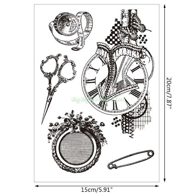 24TE Beautiful Clear Plastic Stamper Block Stamp Blocks for DIY Scrapbooking Diary Embellishments