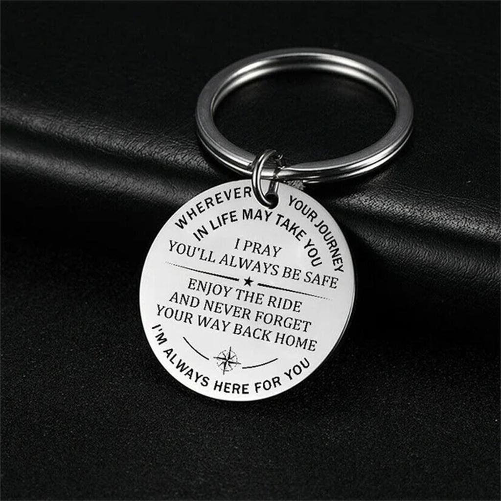 I Pray You'll Always Be Safe Keychain, Key Pendant Accessories Decoration Metal Pendant Keychain, Gift For Men And Women