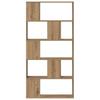Bookshelf 5 Shelves Artisan Oak Finish 80.5 X 23.5 X 162.5 Cm Particleboard