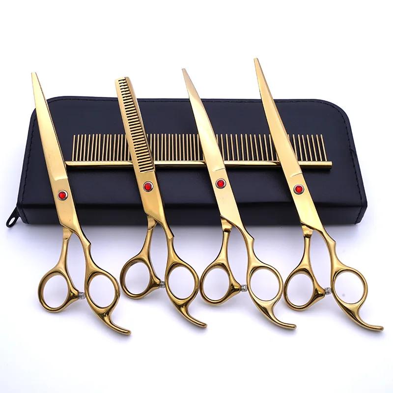 

Ножницы для ухода за домашними животными, профессиональные ножницы из нержавеющей стали с круглой головкой для стрижки собак и кошек, портативный набор для стрижки животных