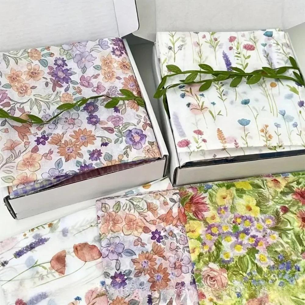 10PCS Bowknot Design Hand-Kneaded Paper Hand-rubbed Cotton Paper Gift Wrapping Paper  Festival Gift