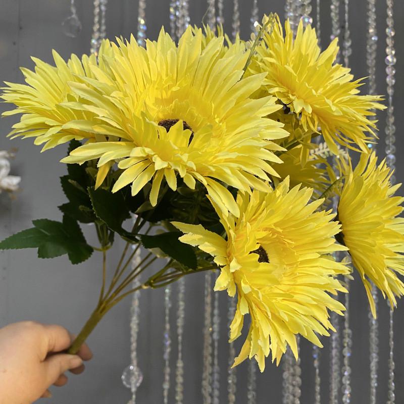 Faux Fuchsia Flower Arrangement With Durable Material For Wedding Decor And Photo Shoots