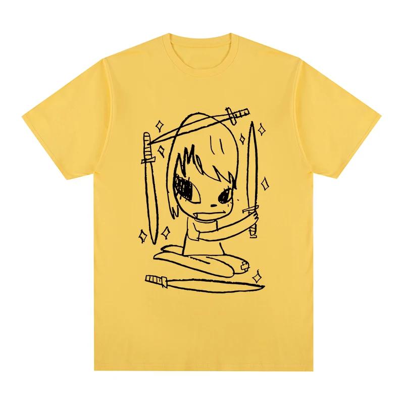 Yoshitomo Nara FOUR OF SWORDS T-shirt funny Men T shirt New TEE TSHIRT Womens Tops Unisex