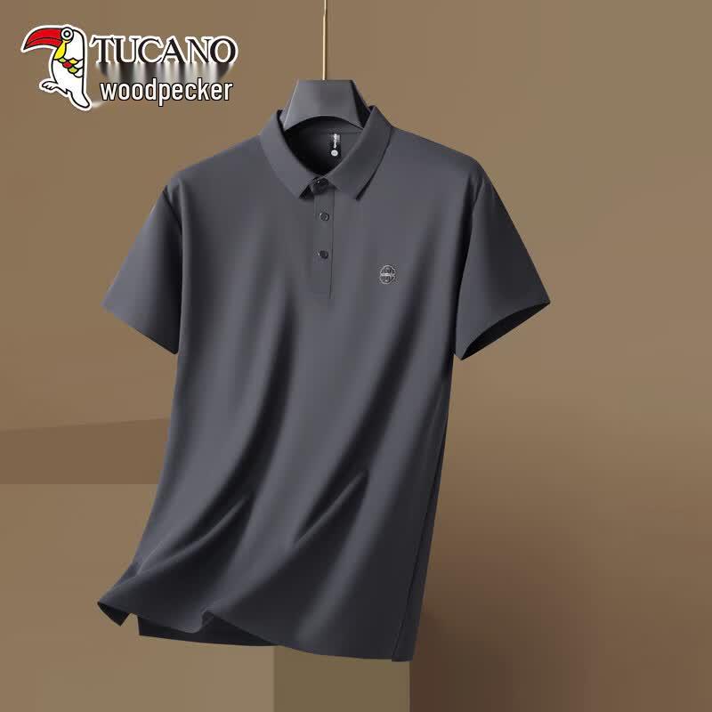 TUCANO Men's Plus Size Seamless Polo Shirt