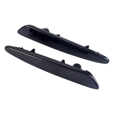 1 Par de Luces Indicadoras Laterales Negras para Parachoques Delantero Aptas para Chevy Corvette C6 2005-2012