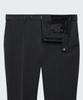 MUSINSA STANDARD Tapered Hidden Banding Crop Slacks [Charcoal Gray]