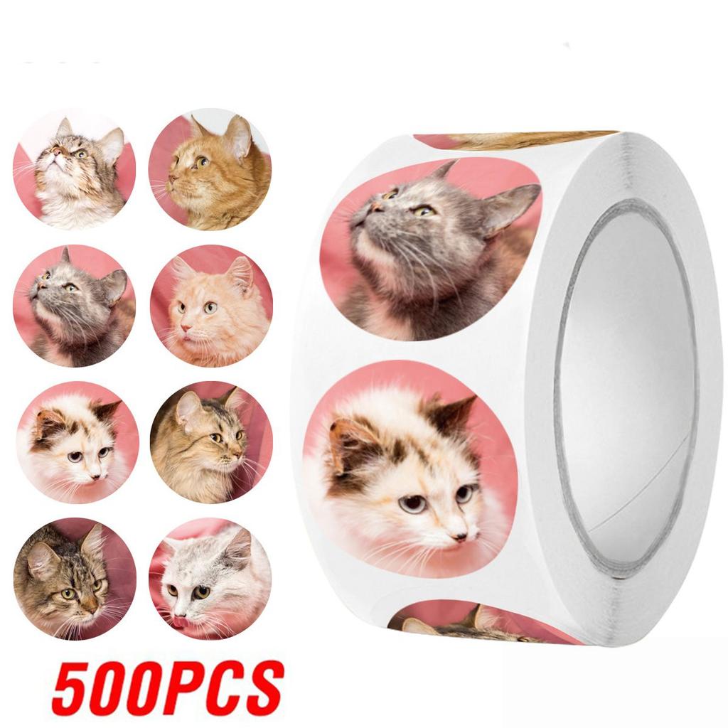 100-500pcs Cartoon Meme Cat Stickers For School Reward Stickers Gift Decor Lables Stationery Scrapbook Stickers
