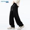 JEANSWEST Men's Wrinkle-Resistant Corduroy Wide-Leg Casual Pants