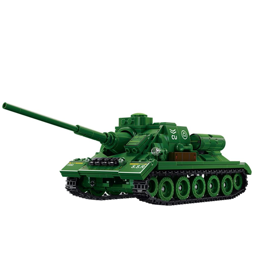 World War 2 WW2 Army Military Soldiers SWAT Half Tracked Armor Vehicle Trailer Assemble Building Blocks Bricks Children's Toys